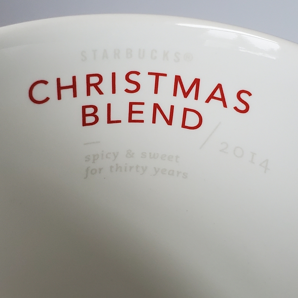 Starbucks 30th Anniversary 2014 Christmas Blend Red Coffee Mug 12 fl oz - Picture 3 of 8